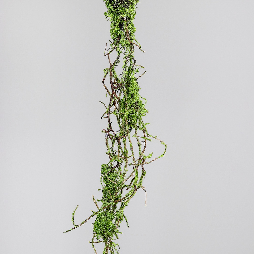 Moos Zweig Girlande ca. 178 Kunstblumen cm / Pflanzen