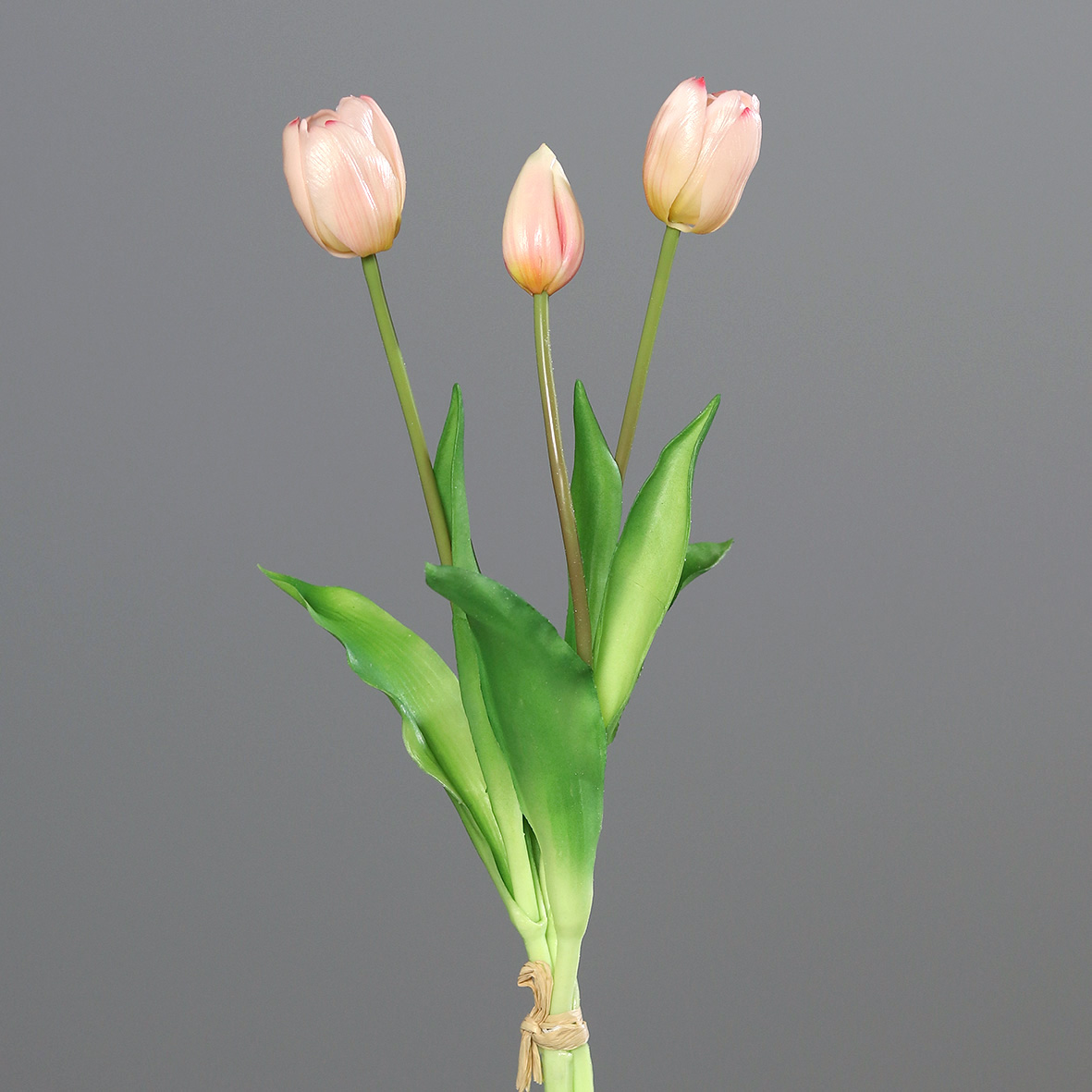ca. rosa cm / touch) Tulpenstrauß 39 3 Pflanzen x (real Kunstblumen