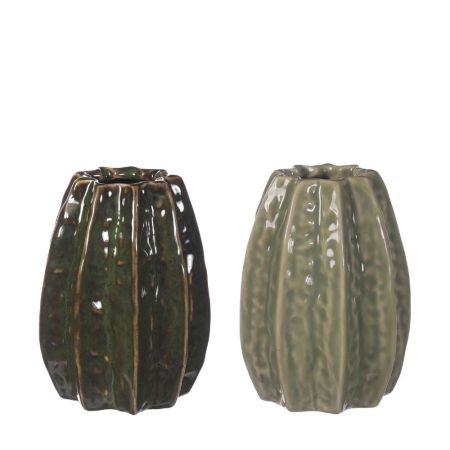 Carambola Vase grün