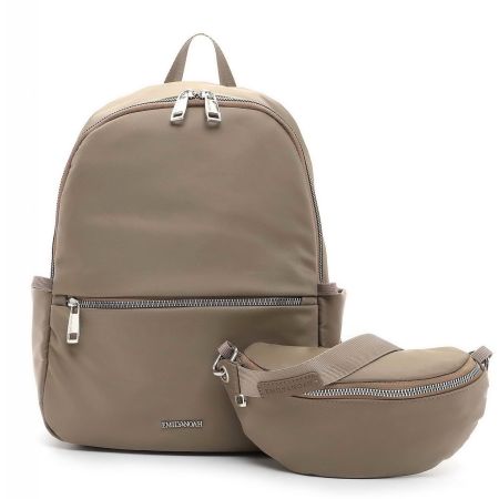 Rucksack Kate mit abnehmbarer Crossbody Tasche taupe